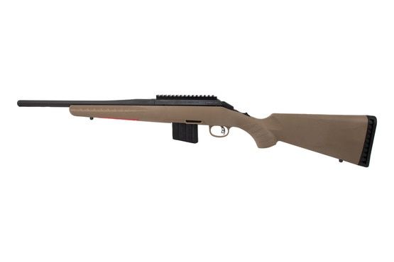 Ruger American Ranch 350 legend bolt action rifle FDE features a 70 degree bolt throw
